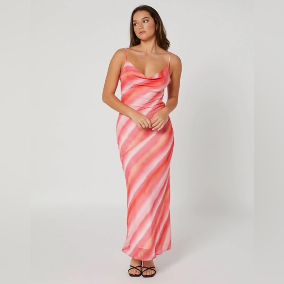 New Anthropologie CHARLIE HOLIDAY Stone Slip Dress Size S - Picture 1 of 13